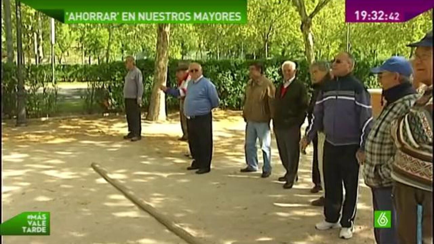 Pensionistas en el parque