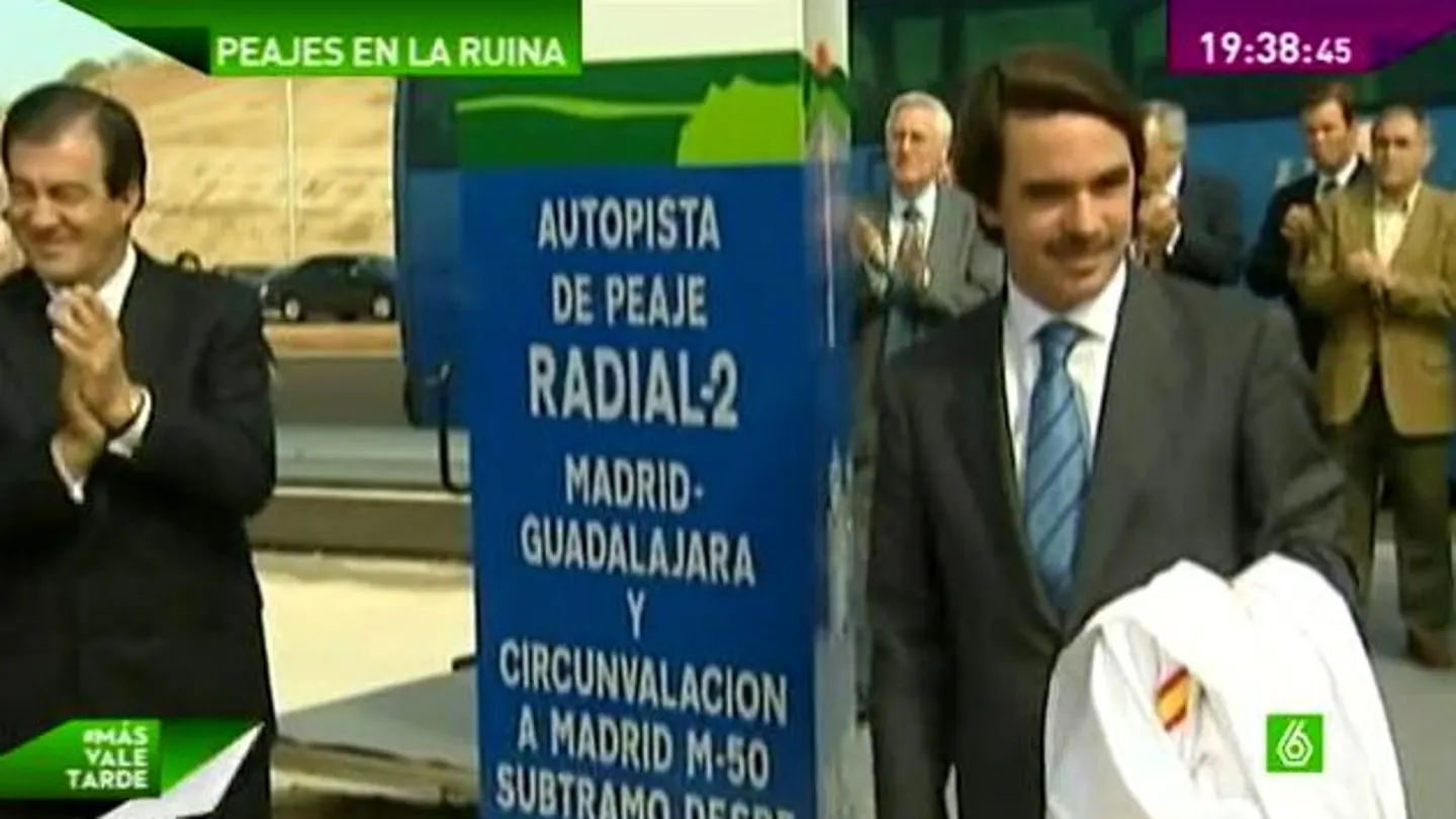 José María Aznar inaugura la R2 José María Aznar inaugura la R2
