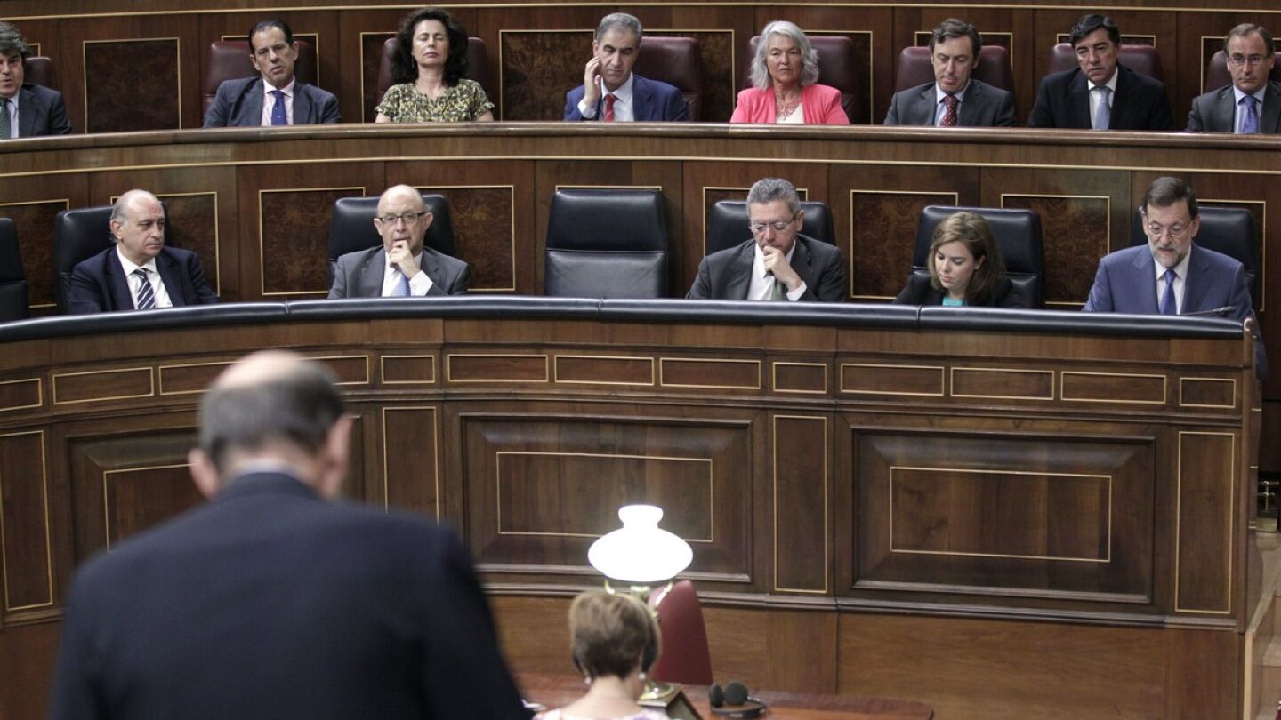 El Gobierno de Rajoy durante la sesi&oacute;n de control