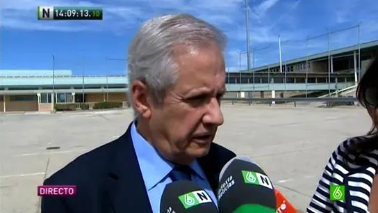 Gómez de Liaño habla a la salida de Soto del Real Gómez de Liaño habla a la salida de Soto del Real