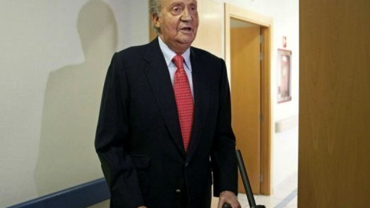 El rey tras su operaci&oacute;n por la ca&iacute;da de Botsuana