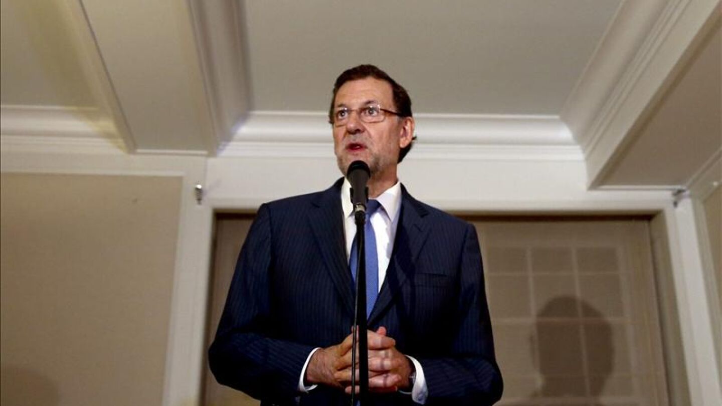 El presidente del Gobierno espa&ntilde;ol, Mariano Rajoy, a su llegada a Nueva York 