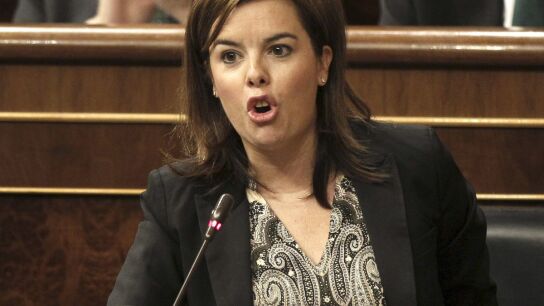La vicepresidenta del Gobierno, Soraya S&aacute;enz de Santamar&iacute;a