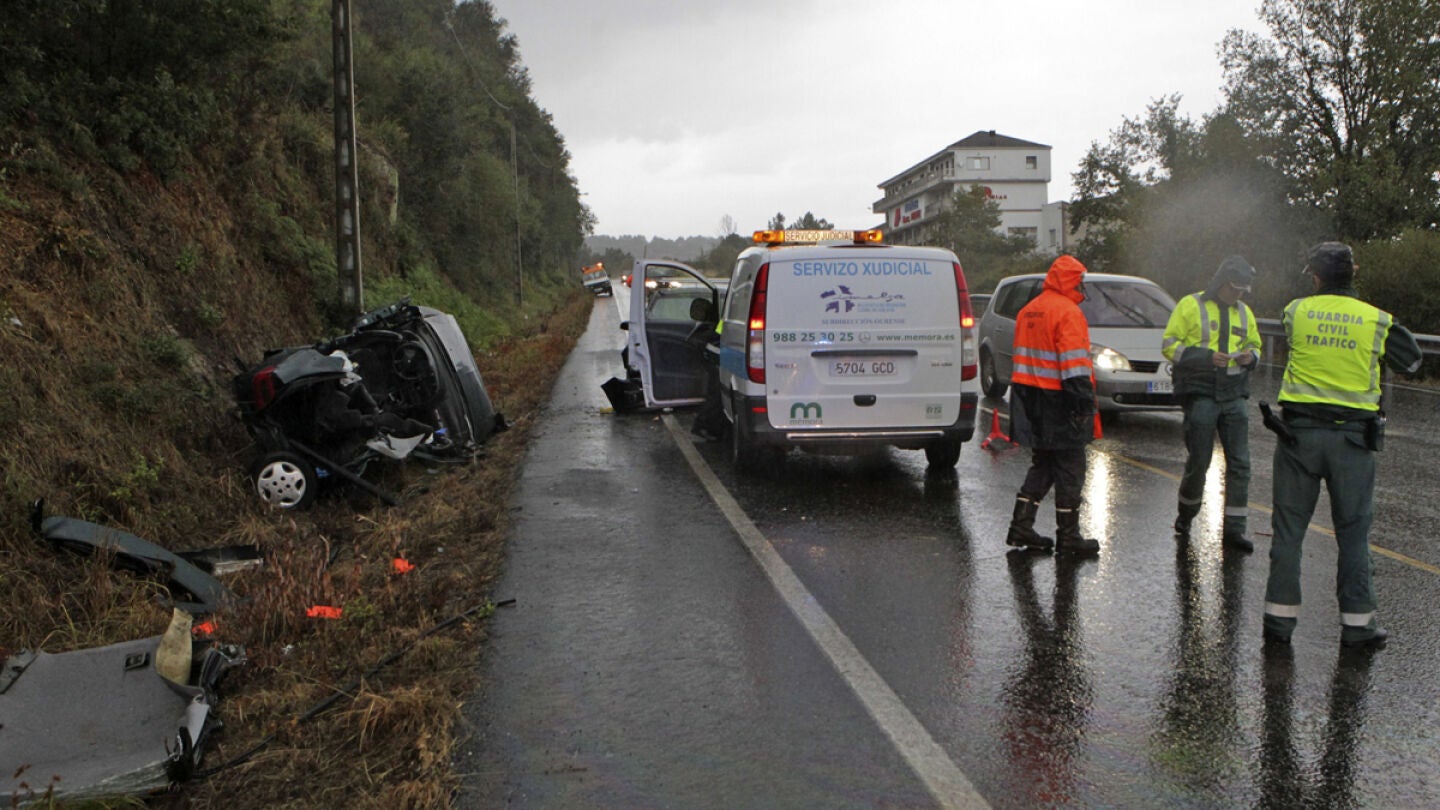 Ocho personas muertas en seis accidentes de tr&aacute;fico durante el fin de semana