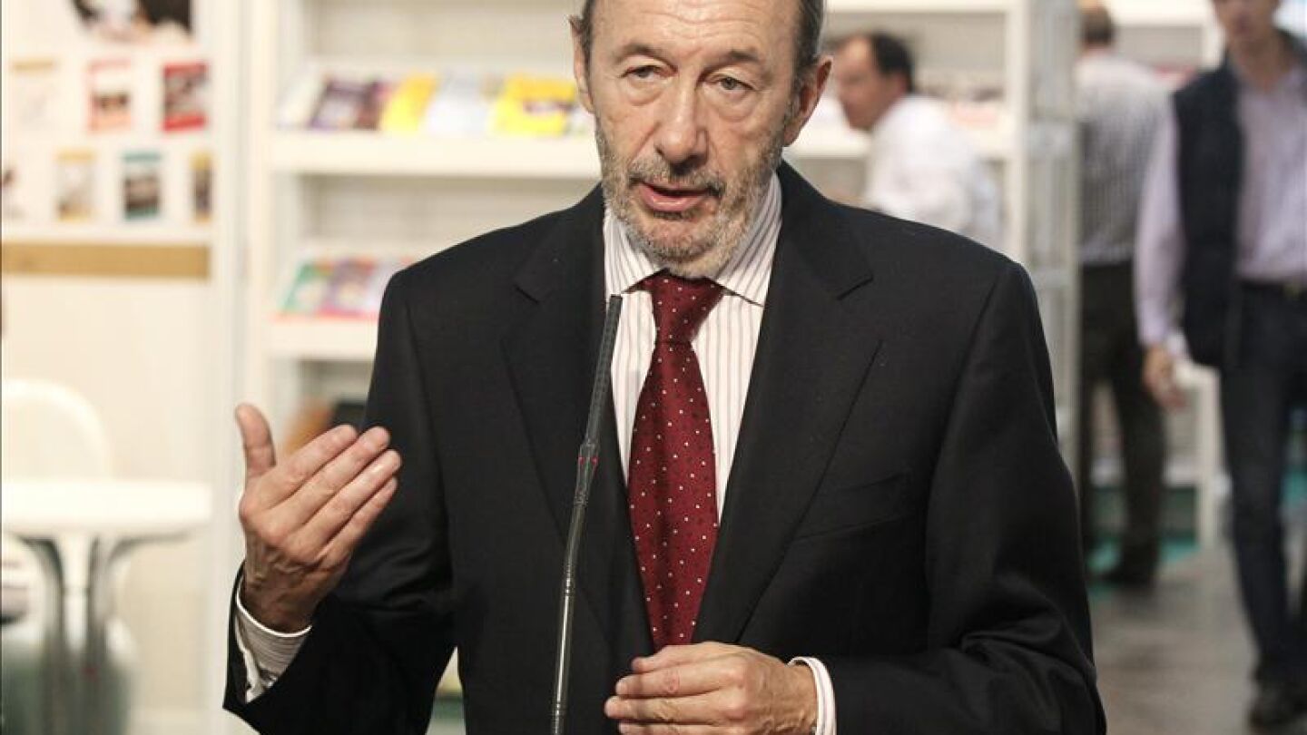 El secretario general del PSOE, Alfredo P&eacute;rez Rubalcaba