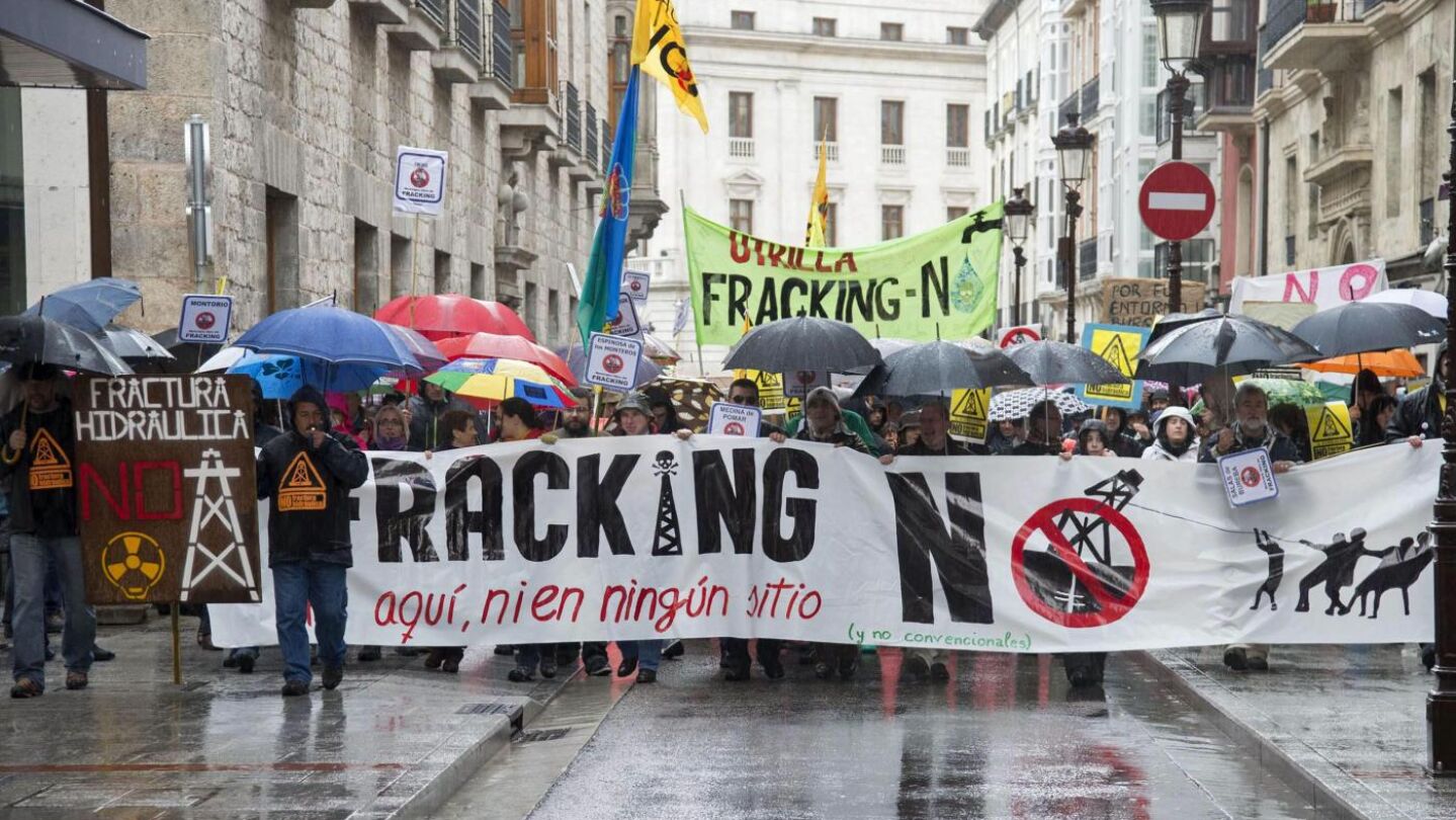 Manifestaci&oacute;n contra el fracking.