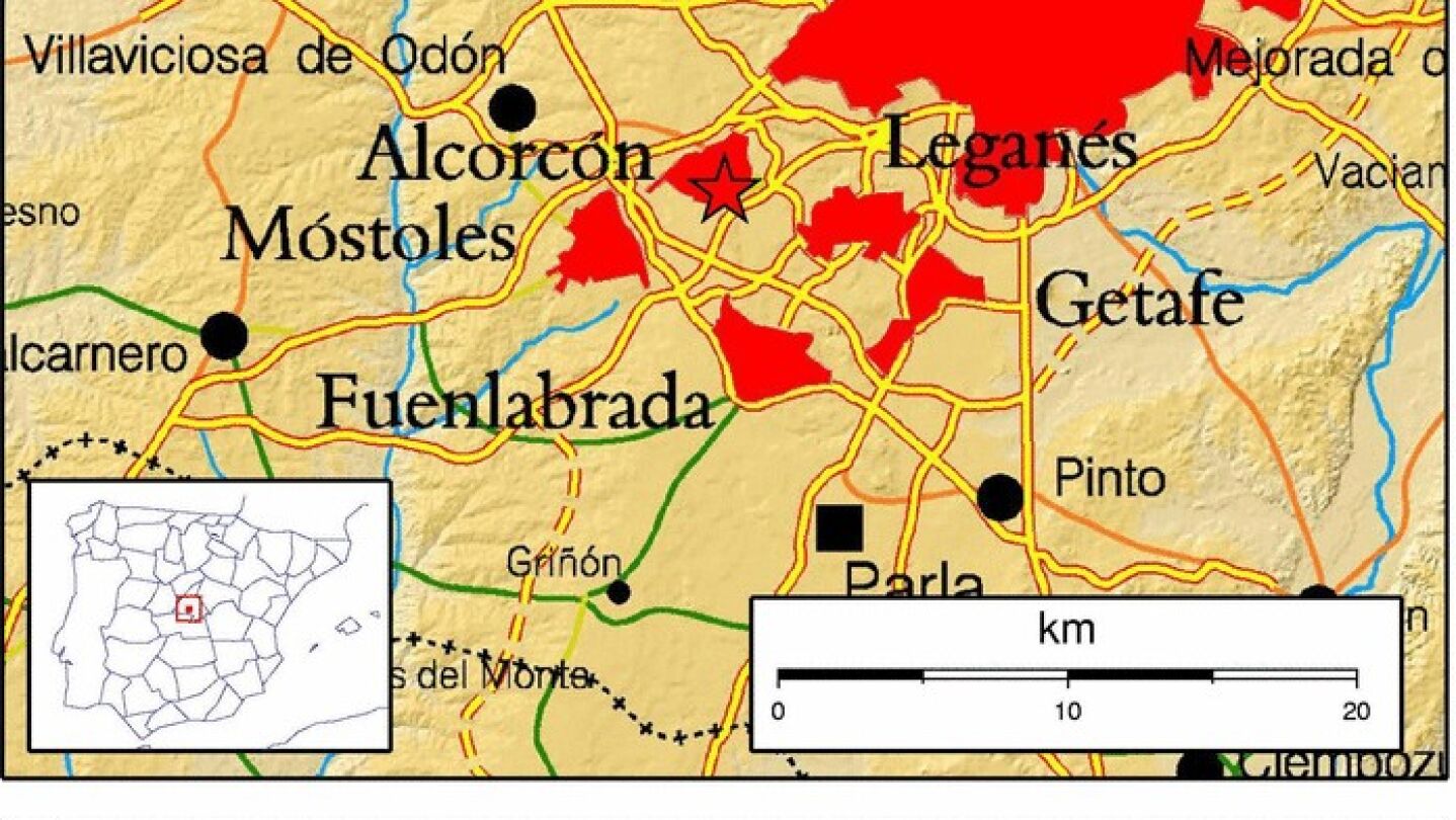 Terremoto con epicentro en Alcorc&oacute;n