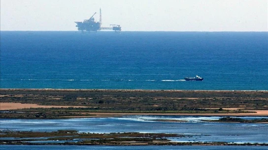 Imagen de la plataforma ubicada en el Delta del Ebro del proyecto Castor Imagen de la plataforma ubicada en el Delta del Ebro del proyecto Castor