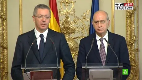 Rueda de Prensa de los ministros de Justicia e Interior Rueda de Prensa de los ministros de Justicia e Interior