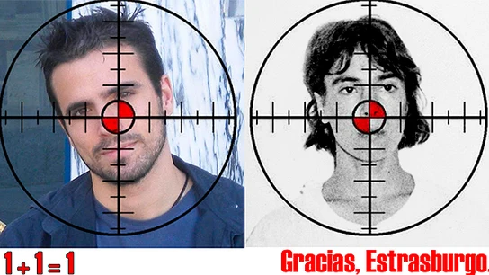 Fotomontaje utilizado en Twitter para amenazar a Alberto Garzón Fotomontaje utilizado en Twitter para amenazar a Alberto Garzón
