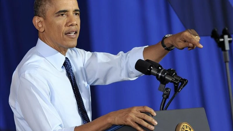 Obama, durante un discurso en la escuela P-TECH de Brooklyn