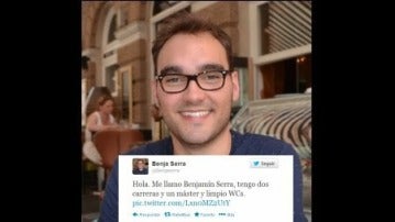 Benjamín Serra, autor del polémico tuit.