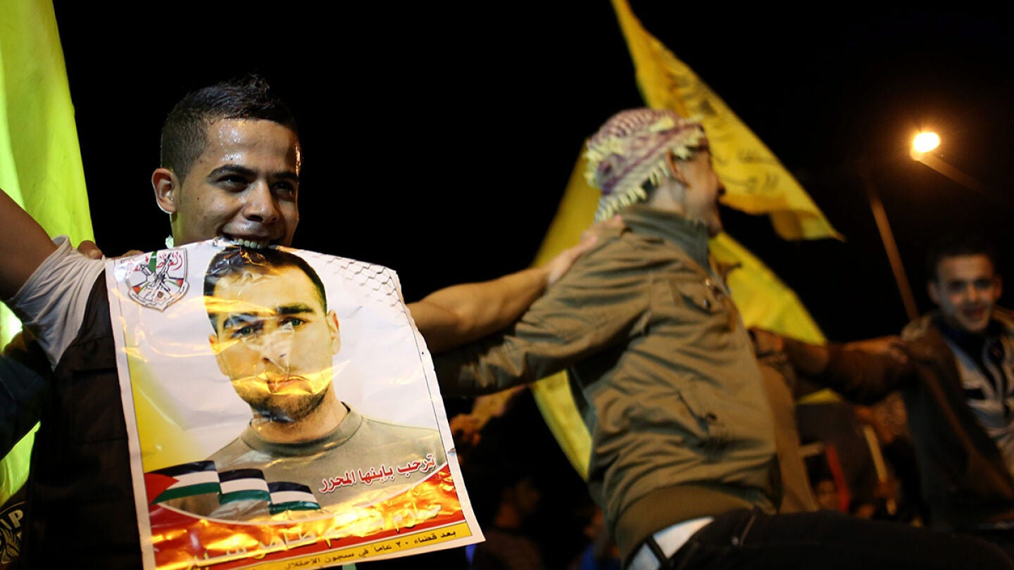 Israel dej&oacute; en libertad a 26 'presos veteranos' palestinos