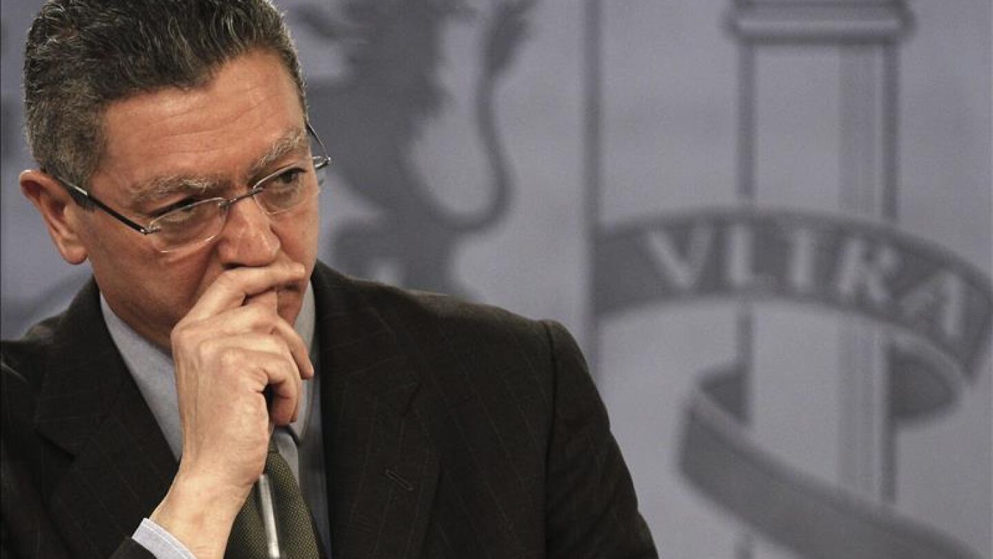 El ministro de Justicia, Alberto Ruiz-Gallard&oacute;n. 