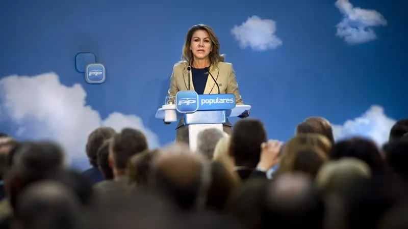Cospedal en la interparlamentaria del PP Cospedal en la interparlamentaria del PP