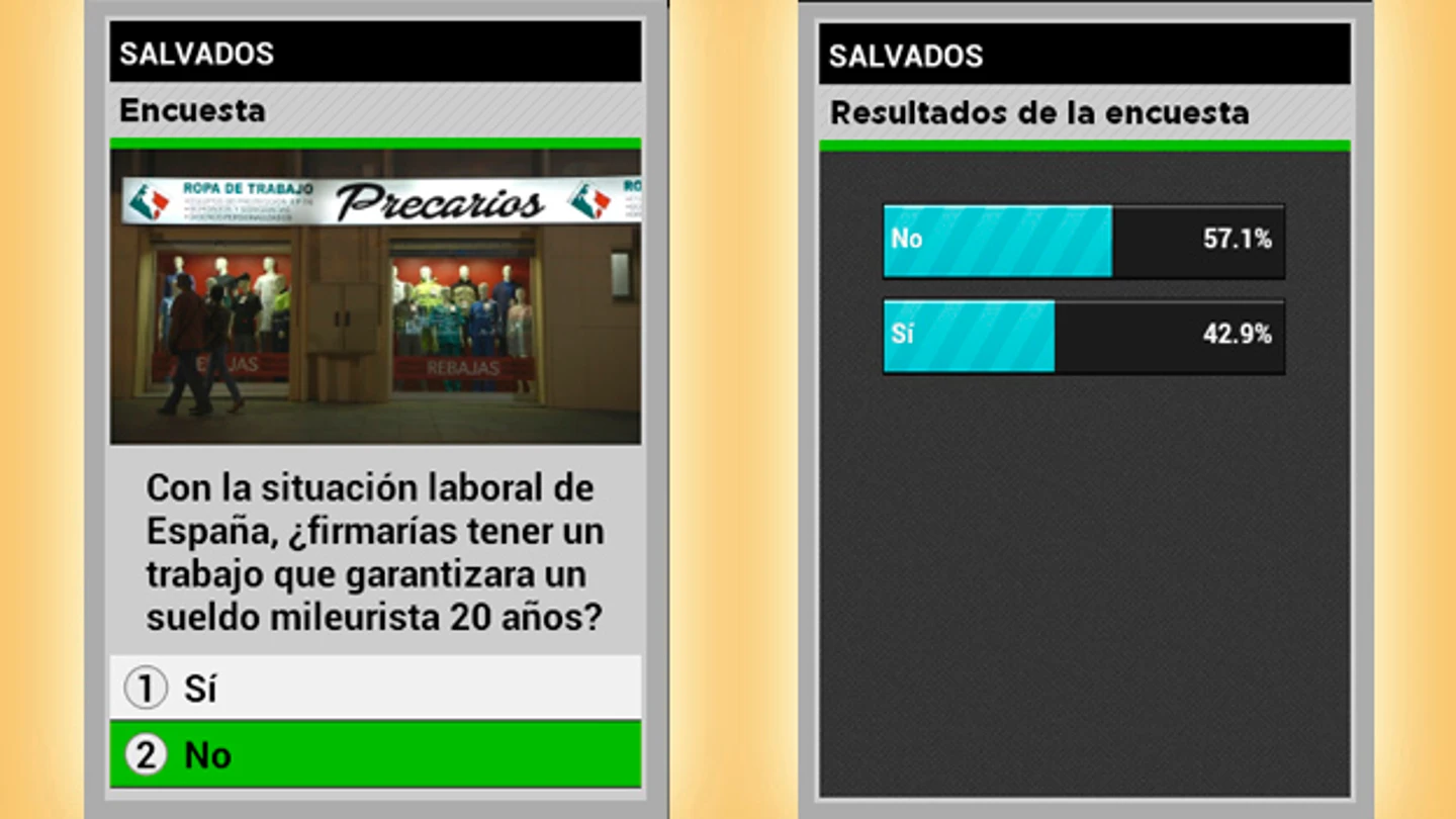 Encuesta de 'Precarios' en ATRESMEDIA CONECTA Encuesta de 'Precarios' en ATRESMEDIA CONECTA