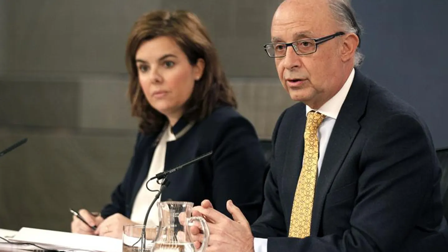 Soraya Sáenz de Santamaría y Cristóbal Montoro Soraya Sáenz de Santamaría y Cristóbal Montoro