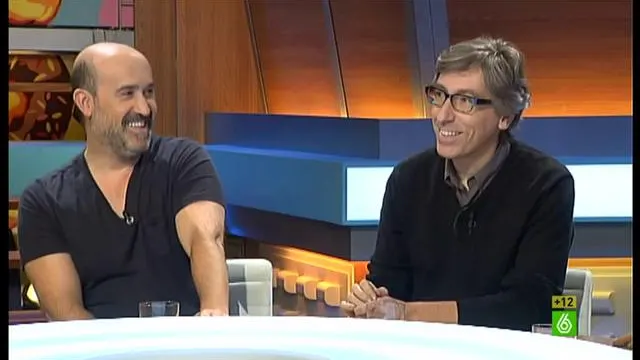 Javier Cámara y David Trueba en "En el aire"