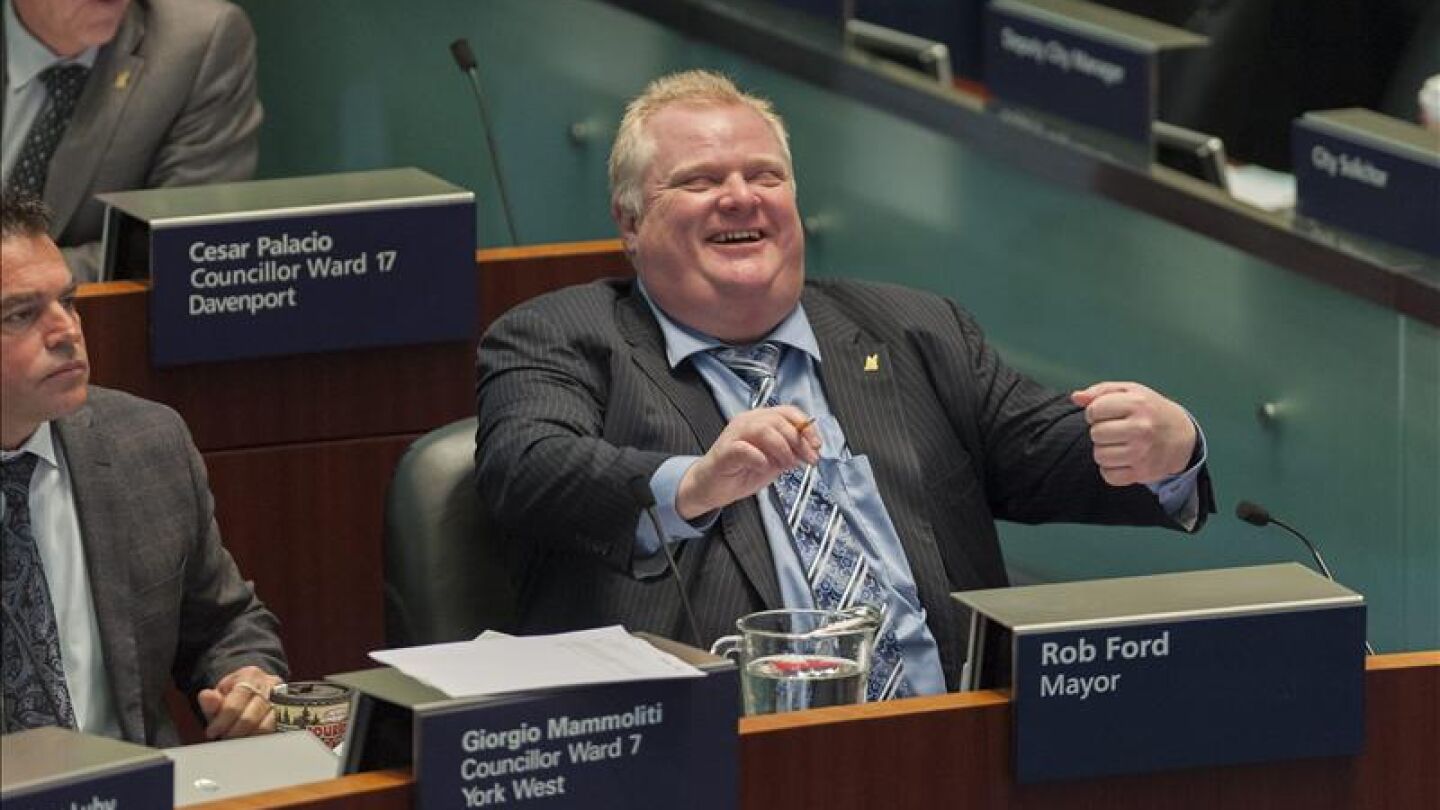 El alcalde de Toronto, Rob Ford