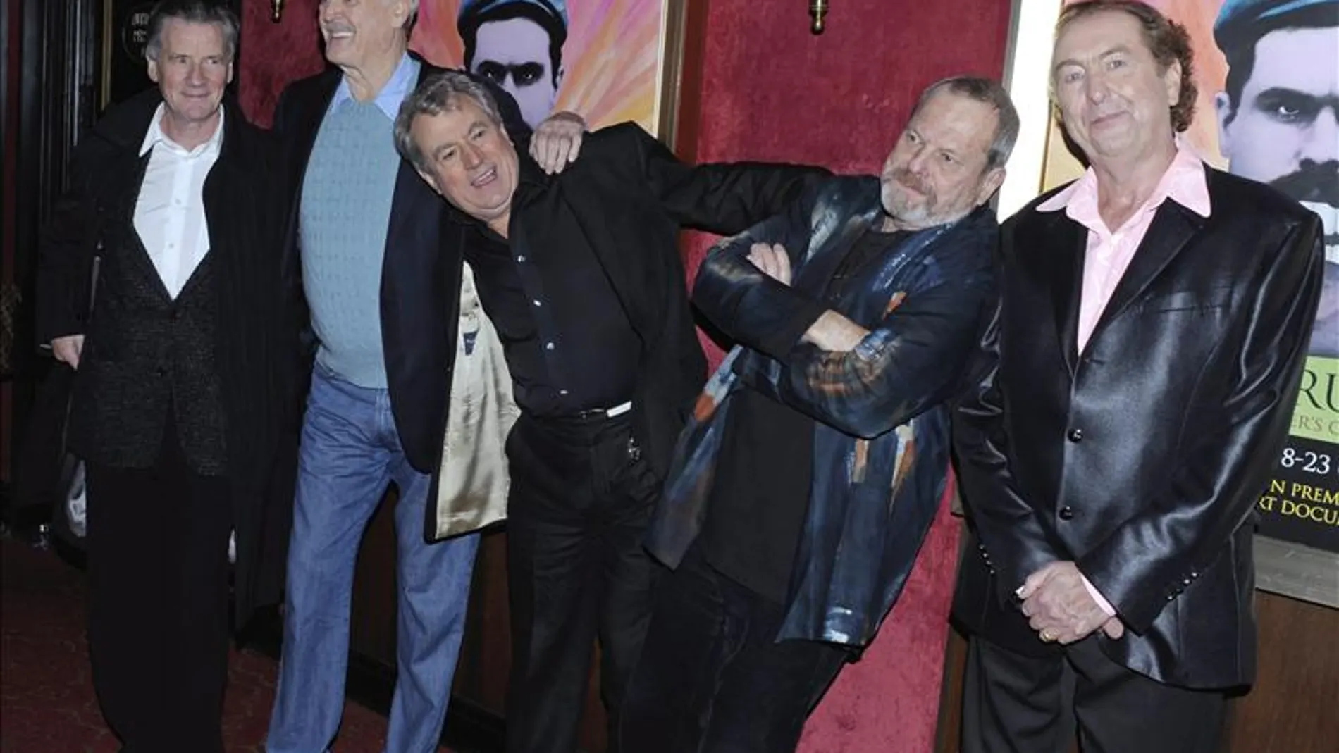 Los humoristas del veterano grupo cómico Monty Python 