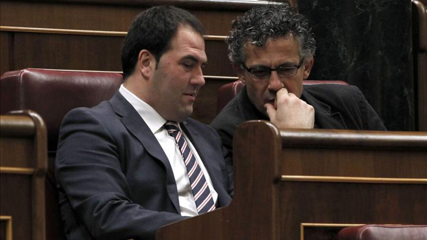 Los diputados de Amaiur, Jon I&ntilde;arritu y Mikel Errekondo