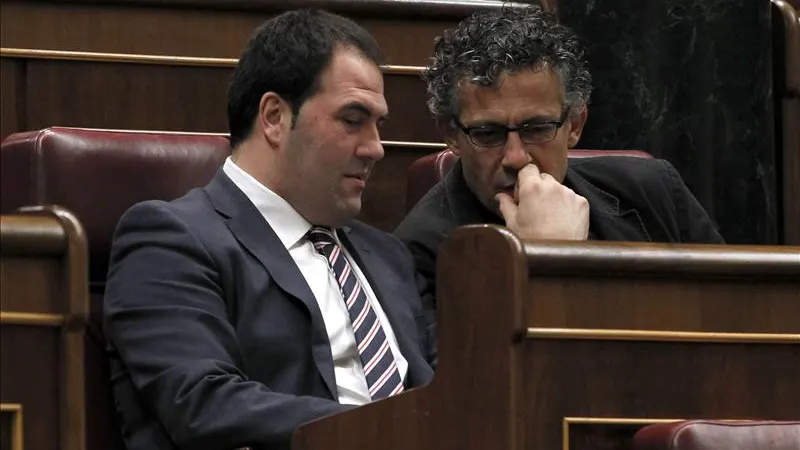 Los diputados de Amaiur, Jon Iñarritu y Mikel Errekondo