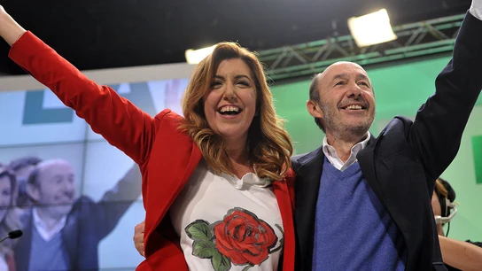 Rubalcaba en el congreso del PSOE-A Rubalcaba en el congreso del PSOE-A