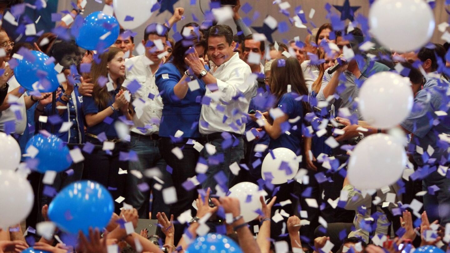El candidato presidencial Juan Orlando Hern&aacute;ndez