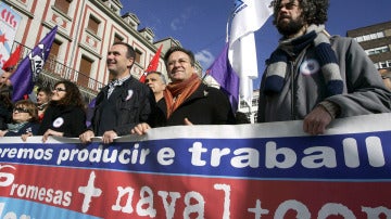 Nueva manifestación en Ferrol para exigir soluciones para los astilleros