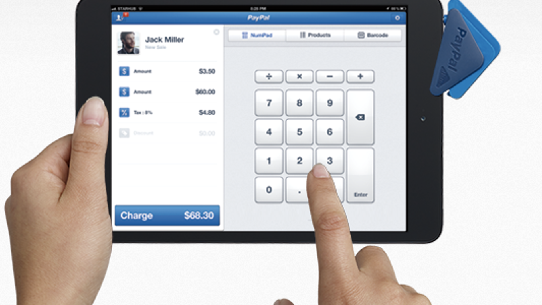 Lector de tarjetas de crédito de PayPal