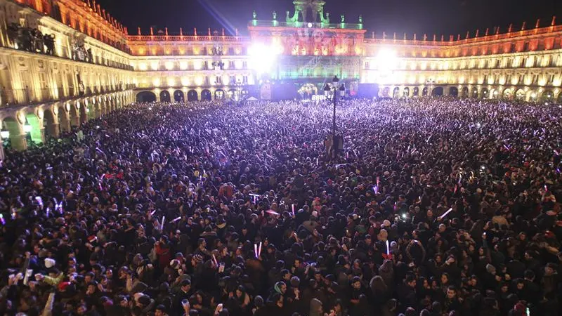 Imagen de la nochevieja universitaria en Salamanca Imagen de la nochevieja universitaria en Salamanca