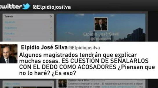 El juez Elpidio Silva se despacha en Twitter sobre su posible juicio por prevaricación El juez Elpidio Silva se despacha en Twitter sobre su posible juicio por prevaricación
