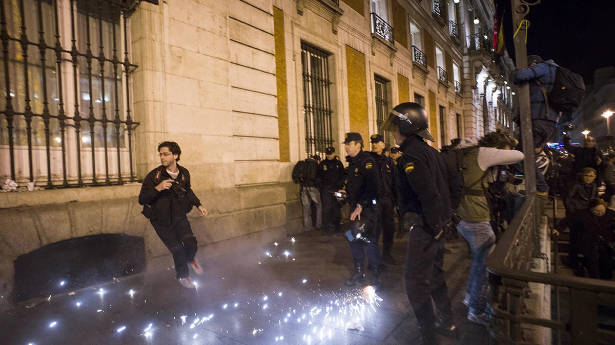 Siete detenidos y cerca de 20 heridos tras el último 'Rodea el Congreso'