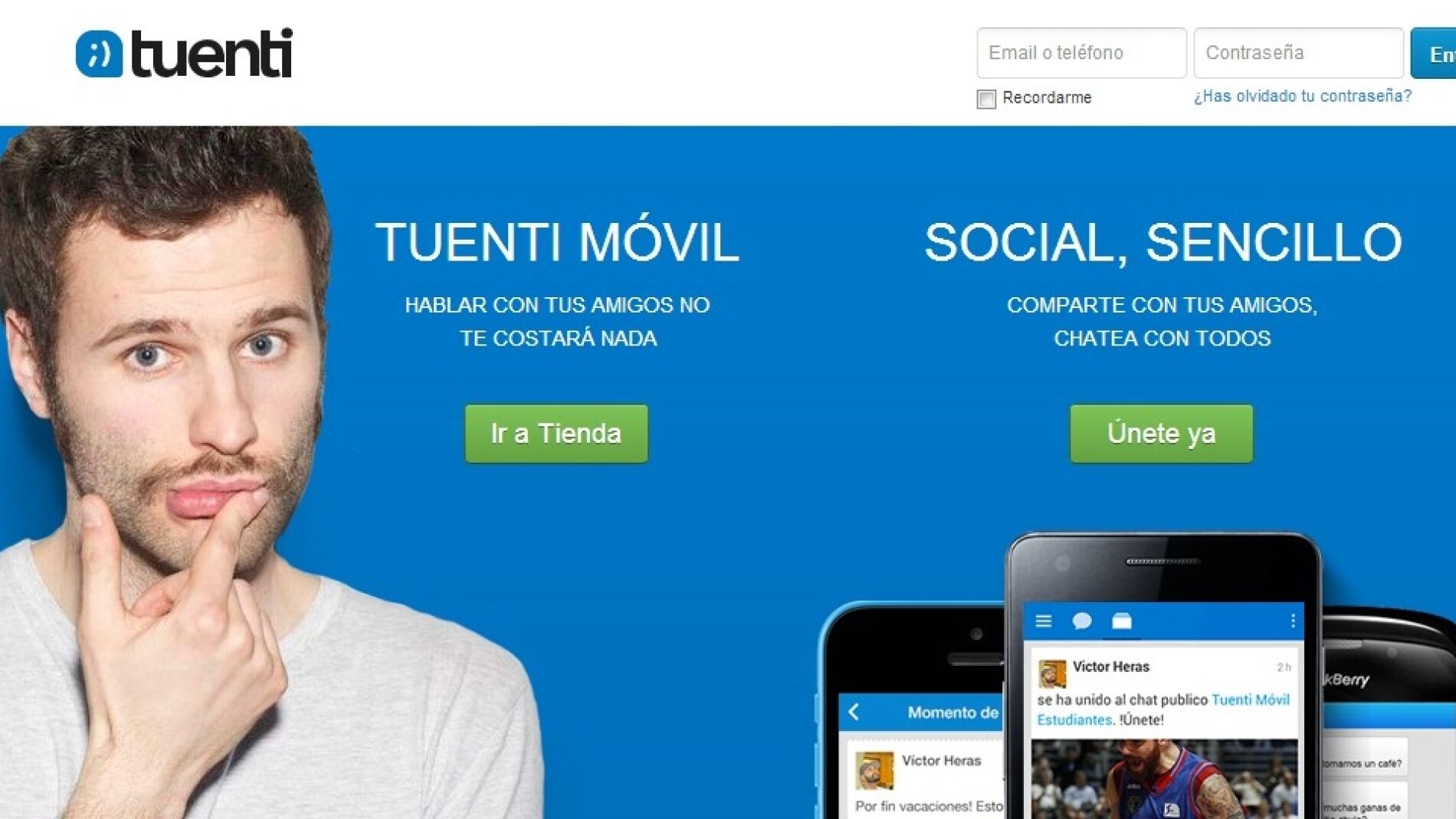 Acceso a Tuenti desde ordenador