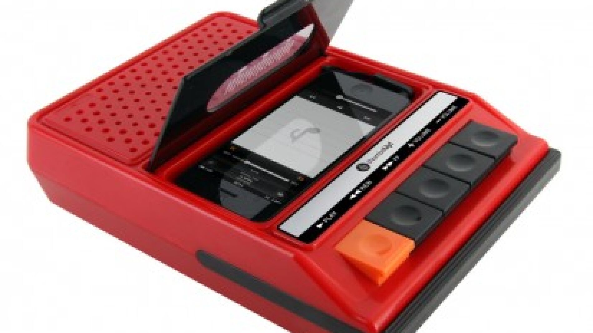 Un iPhone escondido en una grabadora vintage. ¿Cómo te quedas?