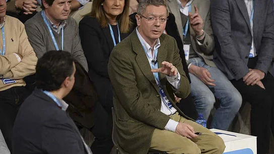 Ruiz Gallardón, en un acto en Valladolid Ruiz Gallardón, en un acto en Valladolid