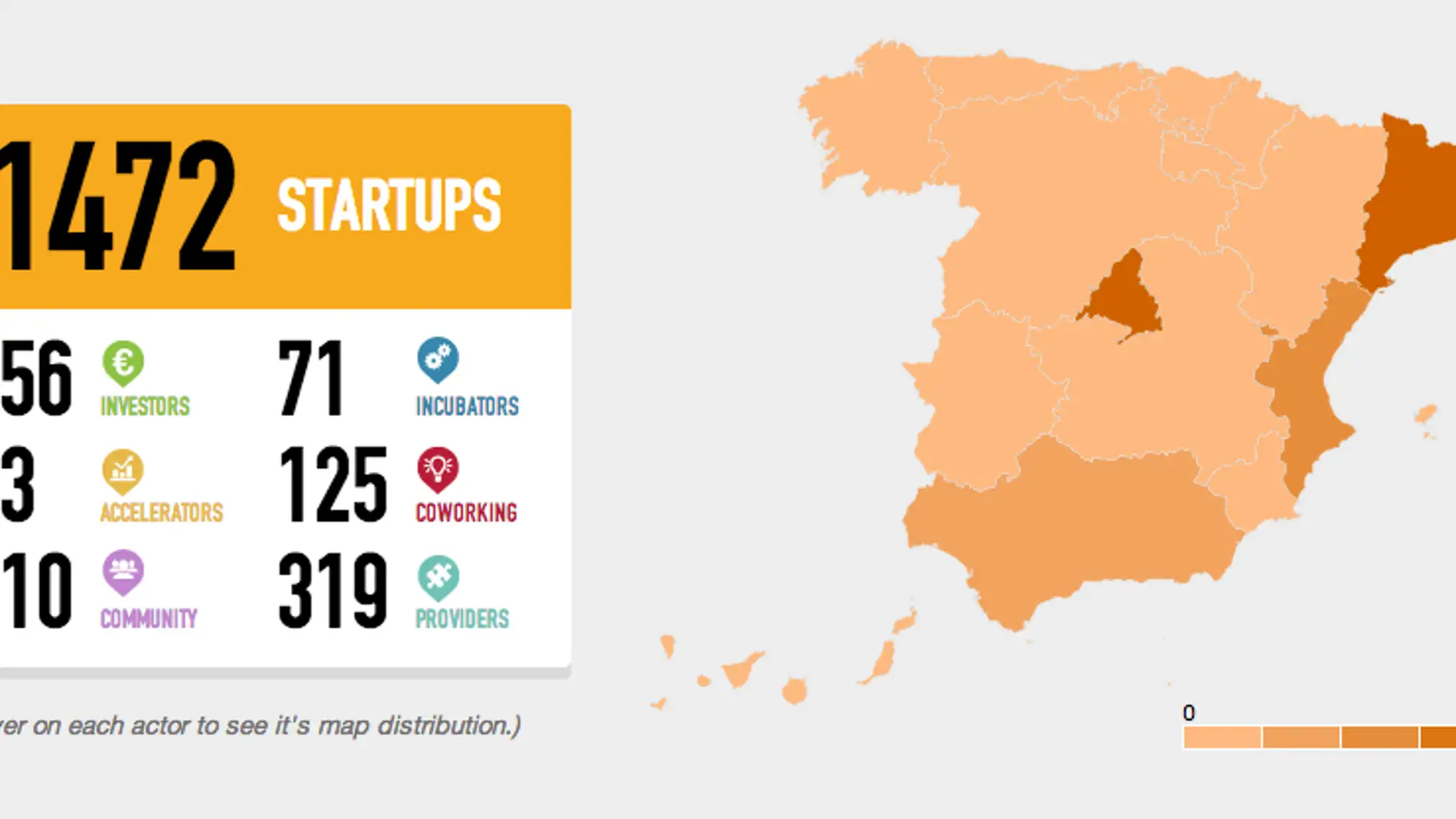 Mapa de startups españolas