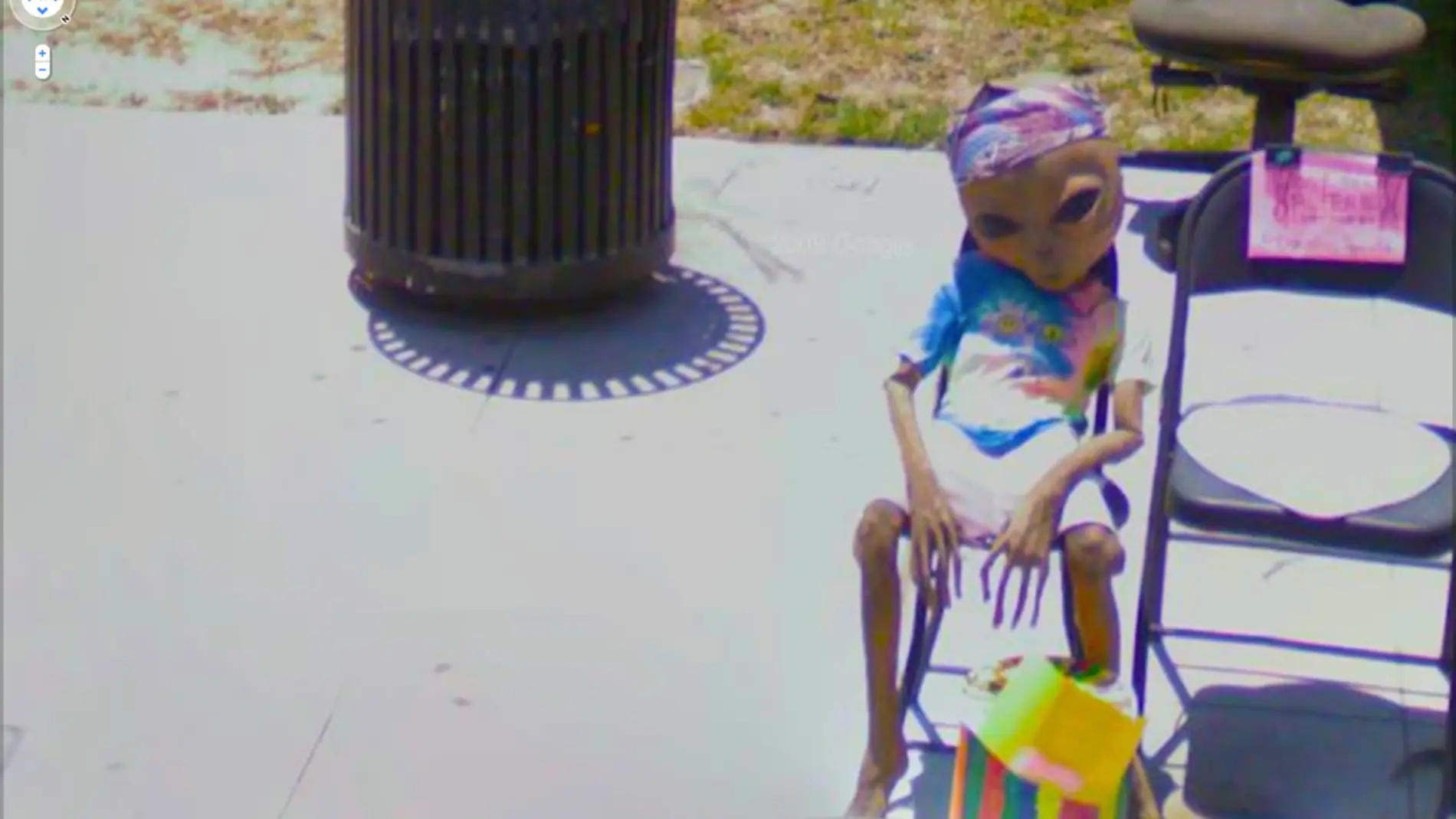 Extraterreste en Google Street View