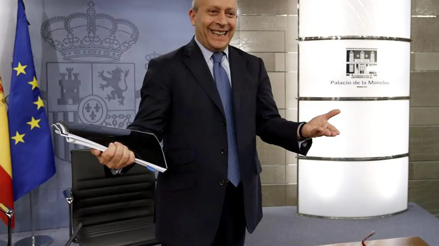 José Ignacio Wert ante los medios de comunicación en la Moncloa José Ignacio Wert ante los medios de comunicación en la Moncloa