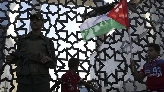 Imagen de un miembro de las fuerzas de seguridad de Hamás Imagen de un miembro de las fuerzas de seguridad de Hamás