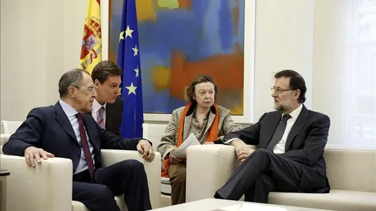 Reunión entre Rajoy y el ministro de Exteriores ruso Reunión entre Rajoy y el ministro de Exteriores ruso