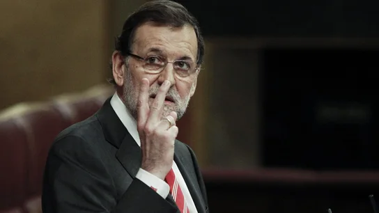 El presidente del Gobierno, Mariano Rajoy, durante su intervención en el pleno del Congreso El presidente del Gobierno, Mariano Rajoy, durante su intervención en el pleno del Congreso