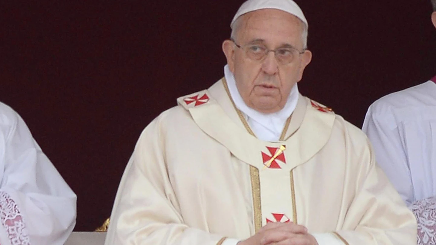 El papa Francisco durante la canonización de Juan XXIII y Juan Pablo XX El papa Francisco durante la canonización de Juan XXIII y Juan Pablo XX