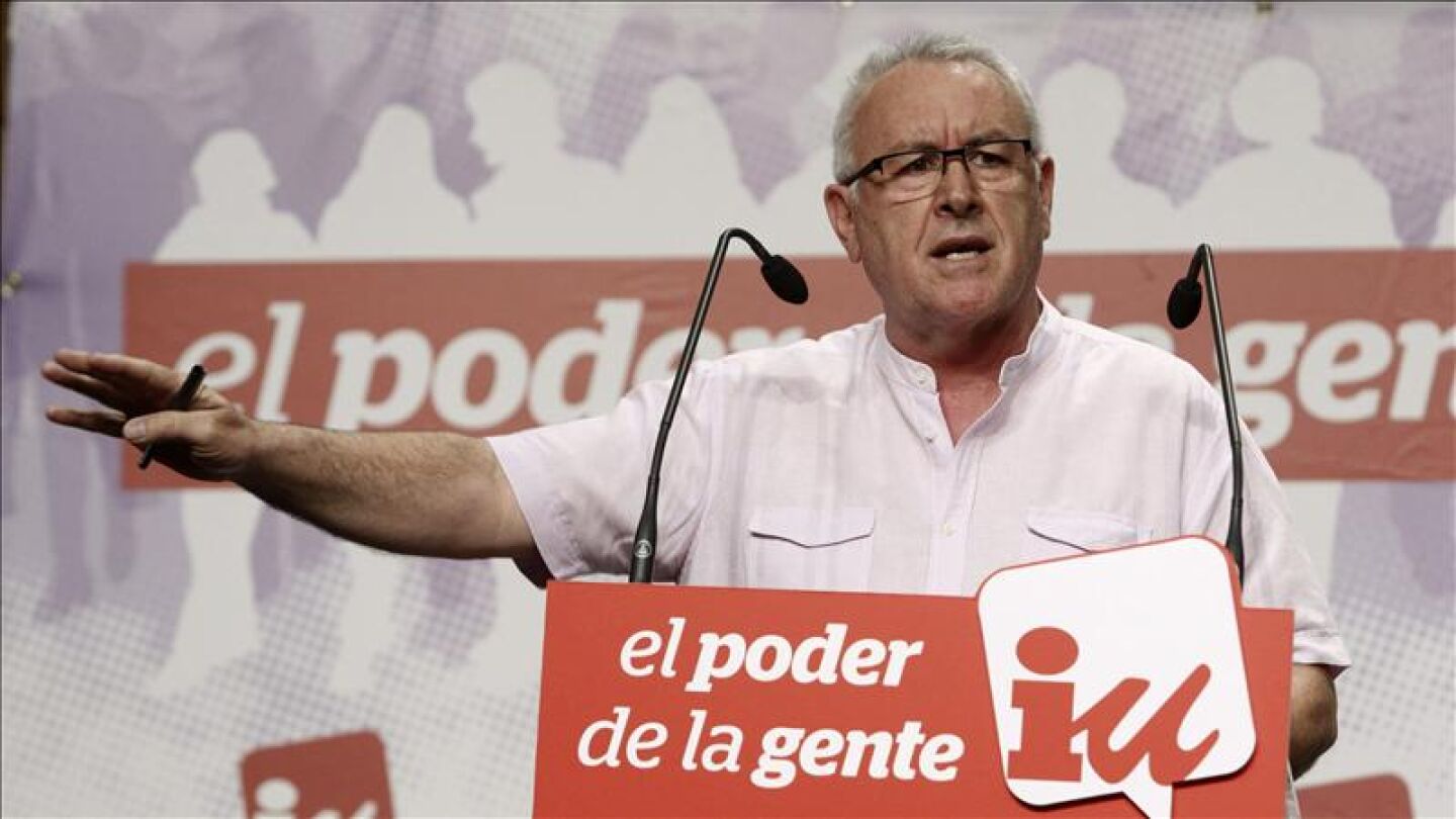 Cayo Lara durante un acto p&uacute;blico