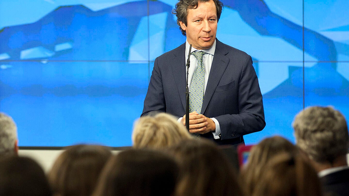Carlos Floriano durante un acto electoral