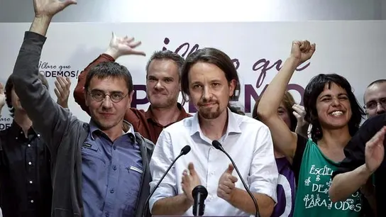 Podemos celebra el resultado de las elecciones del 25M Podemos celebra el resultado de las elecciones del 25M
