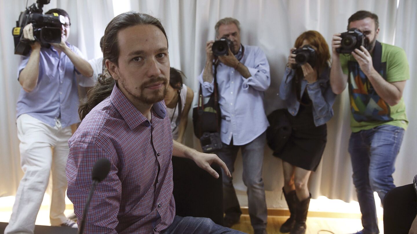 El l&iacute;der de Podemos, Pablo Iglesias