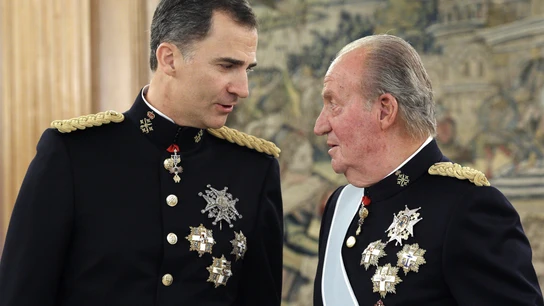 El rey Felipe VI y su padre, Juan Carlos I El rey Felipe VI y su padre, Juan Carlos I