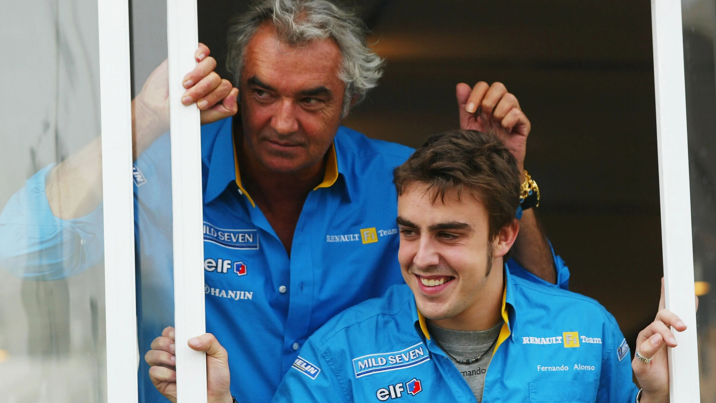 Alonso y Briatore, en 2003