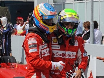Fernando Alonso y Felipe Massa Fernando Alonso y Felipe Massa